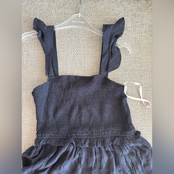 Nanette Lepore Navy Smocked Maxi Dress - Size 6 - Picture 4 of 11